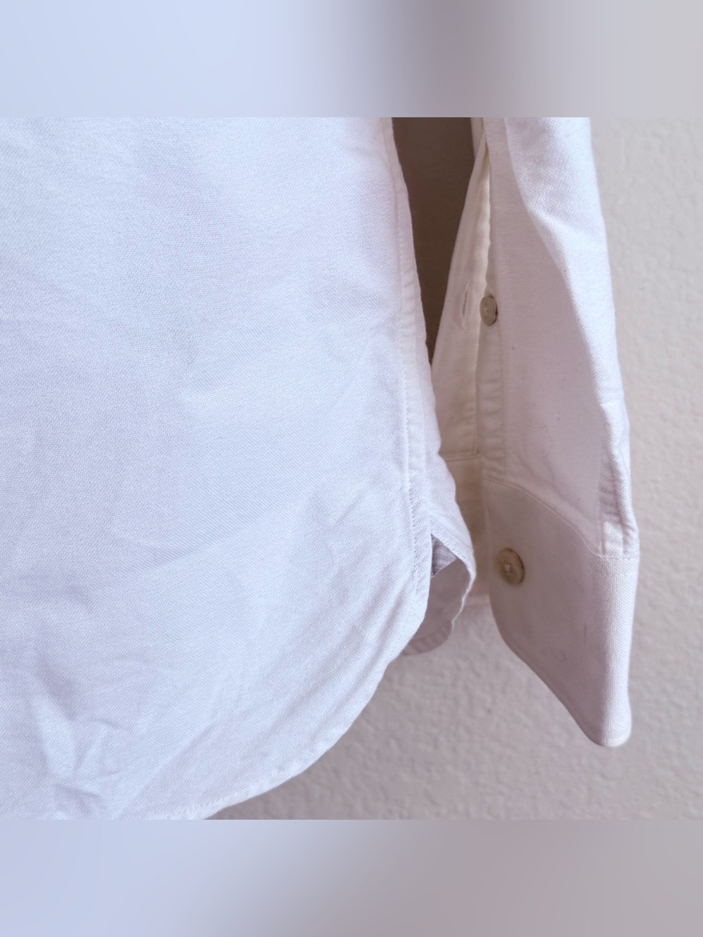 Todd Snyder Button Down Men’s Small White Long Sleeve Cotton Casual Shirt - Picture 4 of 5